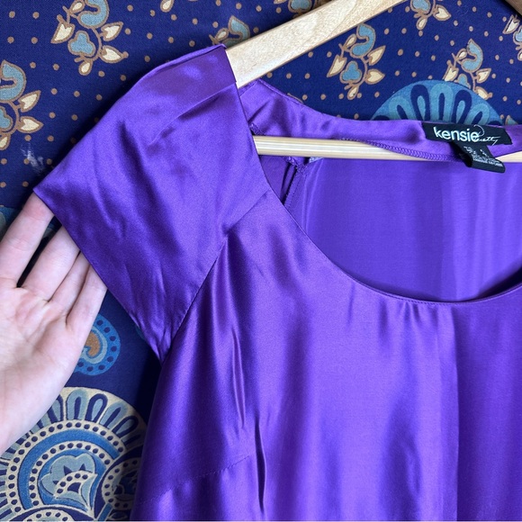 Kenzie cocktail dress colour blocking shiny & sequins - Picture 2 of 9